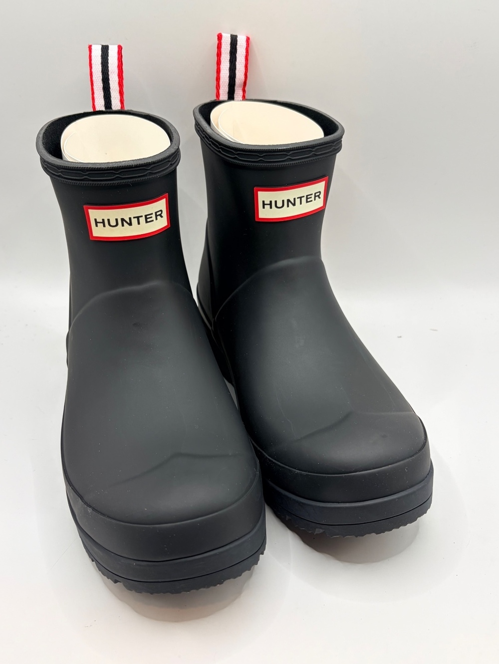 Hunter Play Short Rain Boots Womens 6 Black Waterproof WFS2020RMA New Box